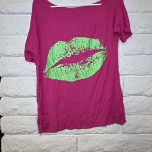 Pink Graphic Women's Top